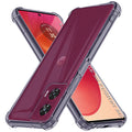 Techsuit - Shockproof Clear Silicone - Motorola Edge 50 Fusion - Smoke Black