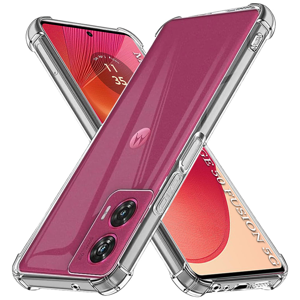 TechSuit Husa de protectie Techsuit Shockproof Clear Silicone compatibil cu Motorola Edge 50 Fusion, Transparent