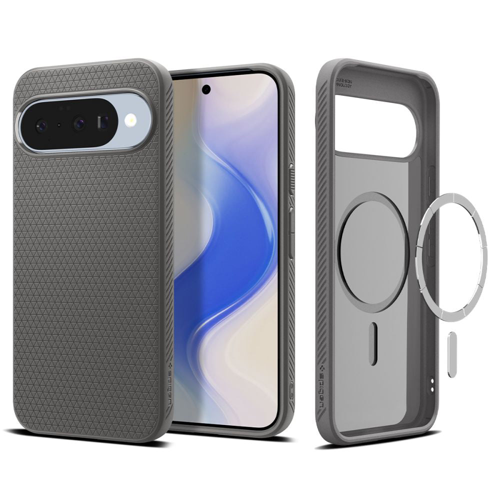 Husa de protectie Spigen Liquid Air compatibil cu Google Pixel 10 / 10 Pro, Gri