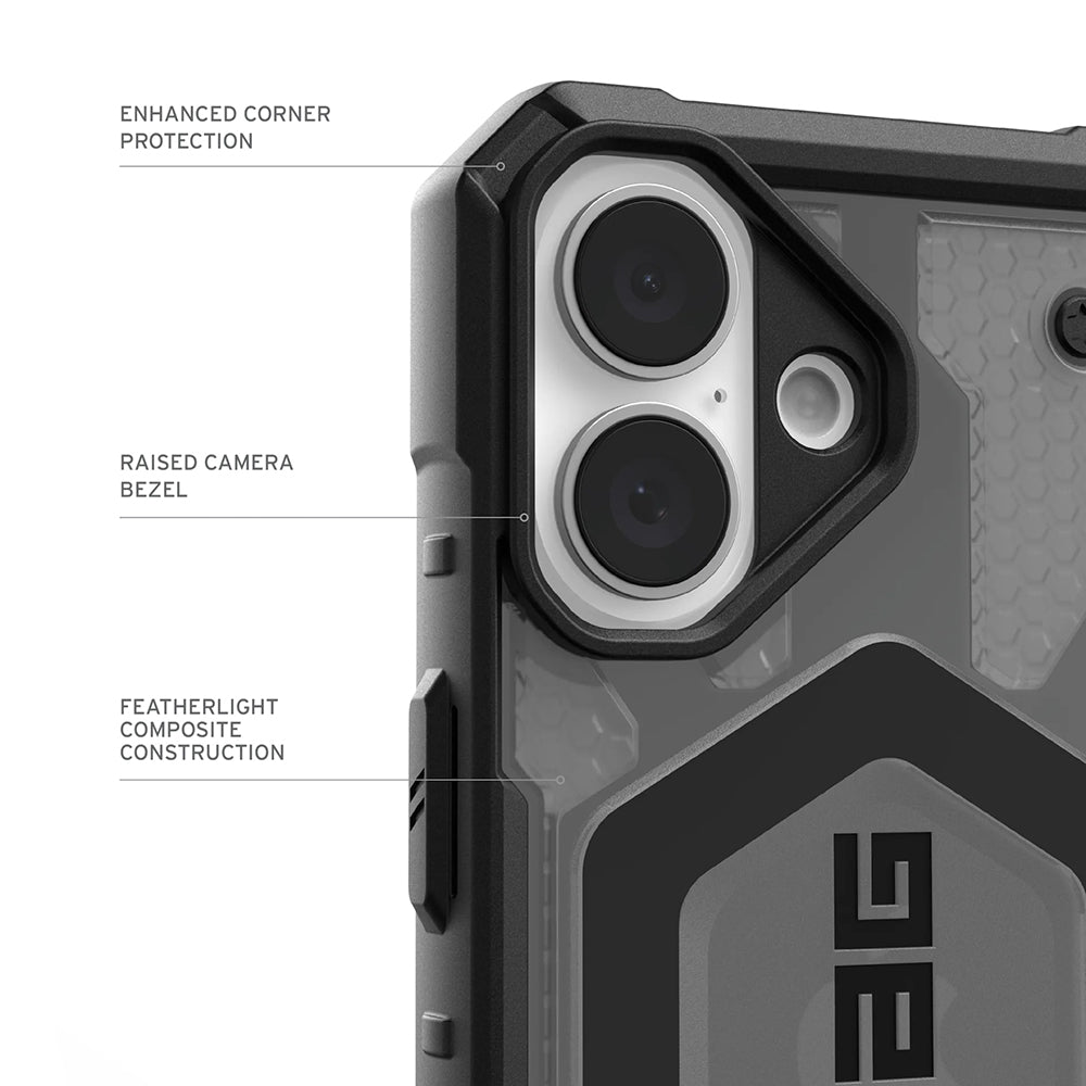 UAG - Pathfinder Clear MagSafe - iPhone 17 - Ash / Black