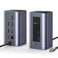 Hub Baseus NU1 Air Spacemate (B00568103813-00), USB-C, 2x HDMI / 3x USB-C / 4x USB / RJ45 / SD-TF, Gri