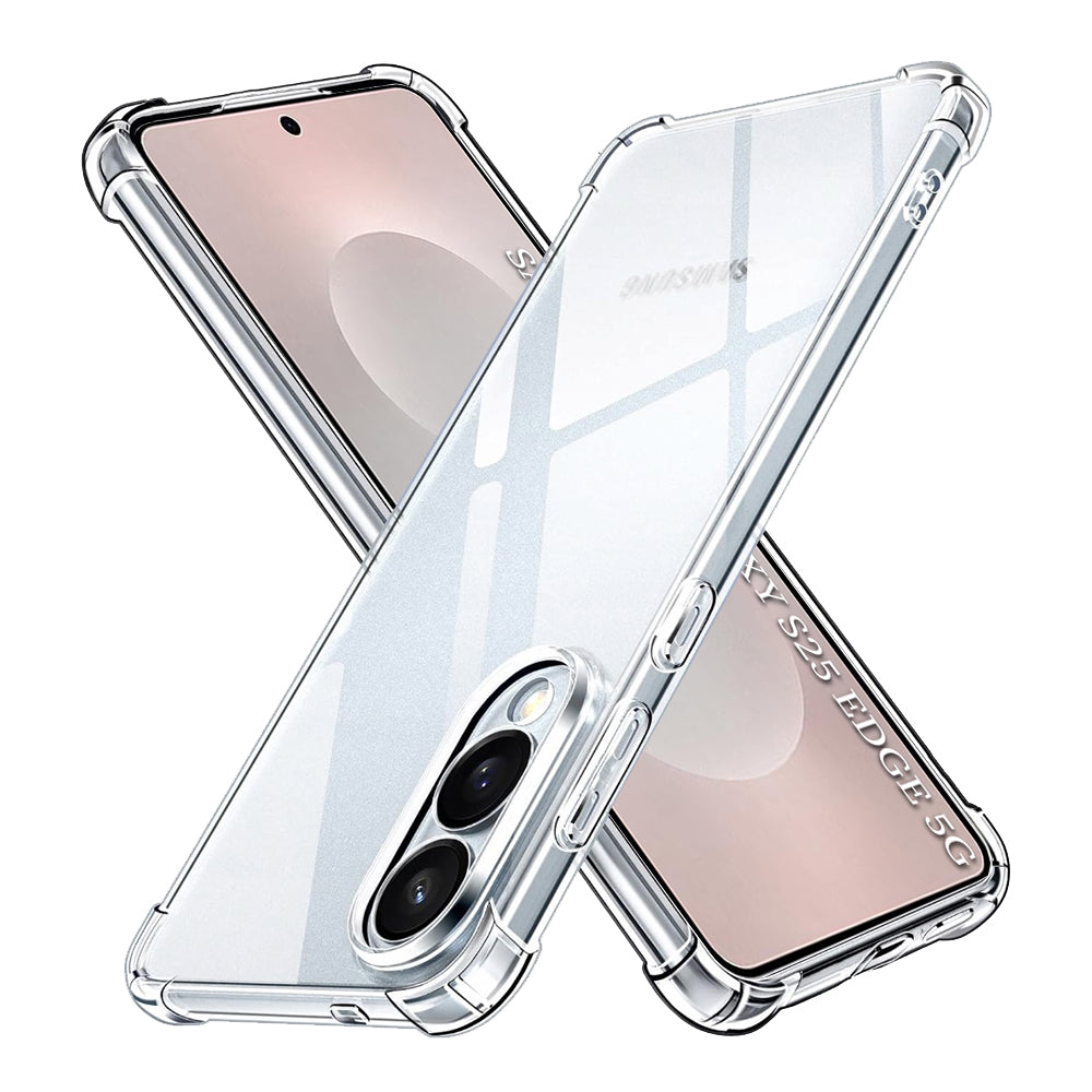 Techsuit - Shockproof Clear Silicone - Samsung Galaxy S25 Edge - Clear