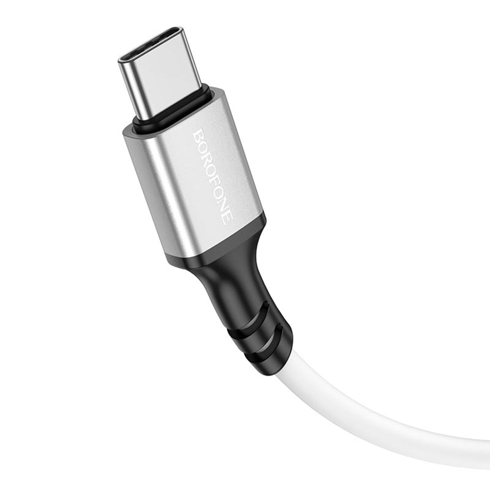 Borofone - Data Cable (BX83) - USB to Type-C, Silicone, Universal, 3A, 1m - Black