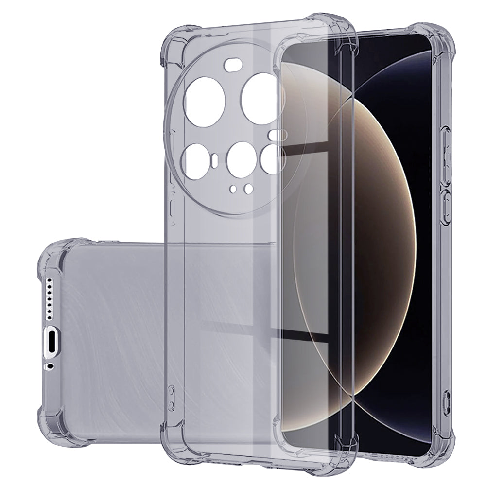 Techsuit - Shockproof Clear Silicone - Xiaomi 15 Ultra - Smoke Black