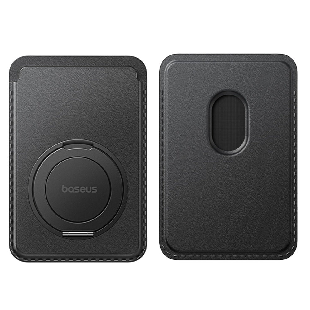 Baseus - Magnetic Wallet Stand MagPro 3 (P70385000123-00) - Up to 3 Cards, 360° Stand Rotation, RFID-Blocking - Cosmic B