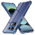 Techsuit - Shockproof Clear Silicone - Xiaomi Redmi Note 14S - Smoke Black