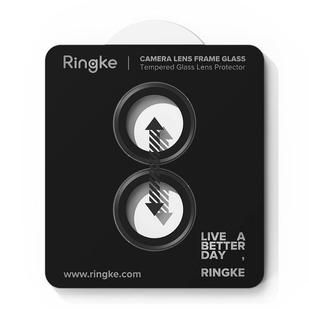 Ringke - Camera Lens Frame Glass (2 pack) - iPhone 17 - Black