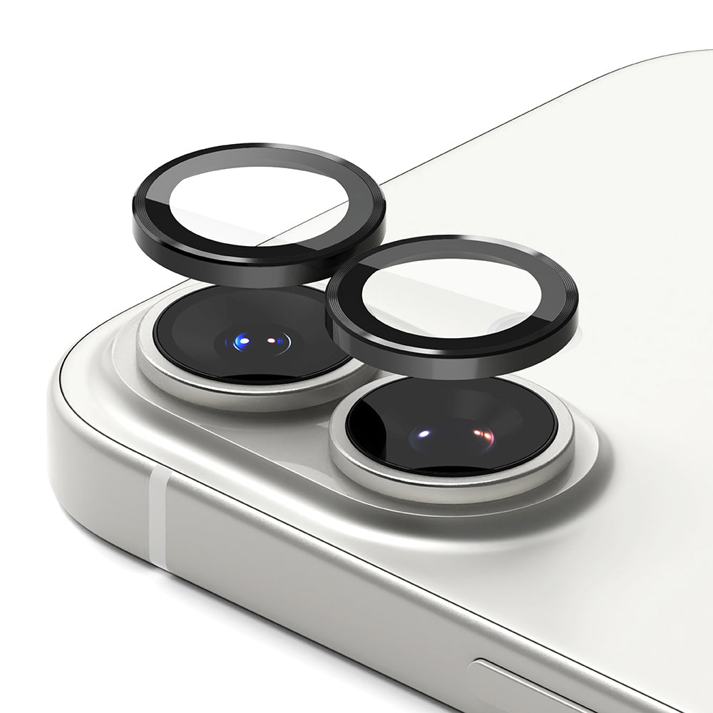 Ringke - Camera Lens Frame Glass (2 pack) - iPhone 17 - Black