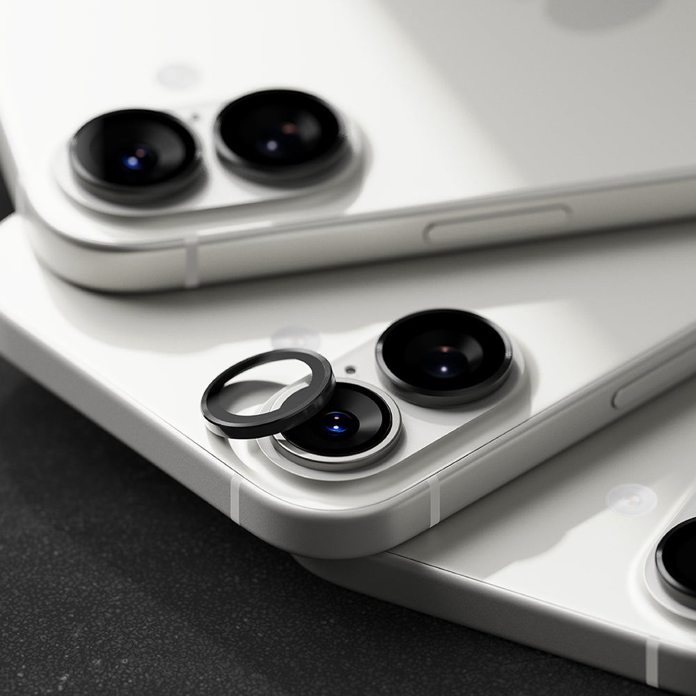 Ringke - Camera Lens Frame Glass (2 pack) - iPhone 17 - Black