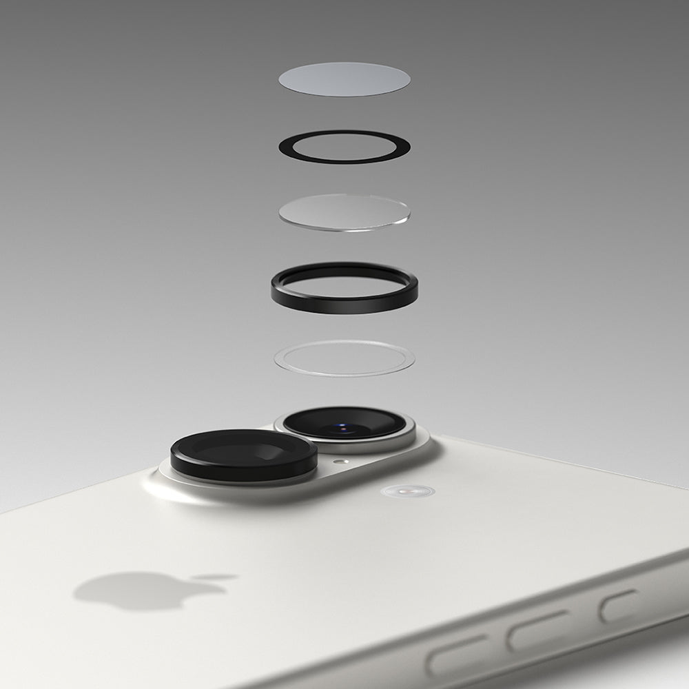 Ringke - Camera Lens Frame Glass (2 pack) - iPhone 17 - Black