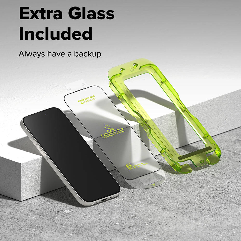 Ringke - Easy Slide Tempered Glass (2 pack) - iPhone 17 - Clear