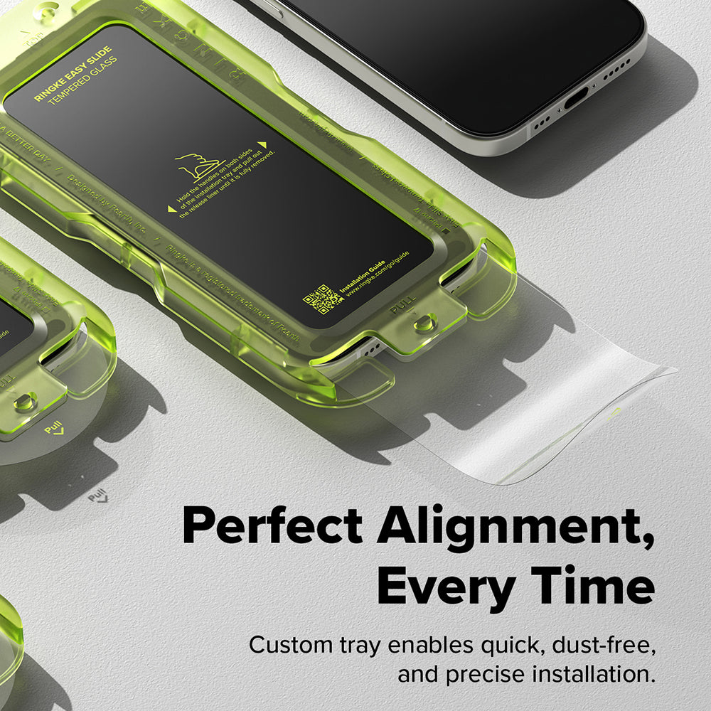 Ringke - Easy Slide Tempered Glass (2 pack) - iPhone 17 - Clear