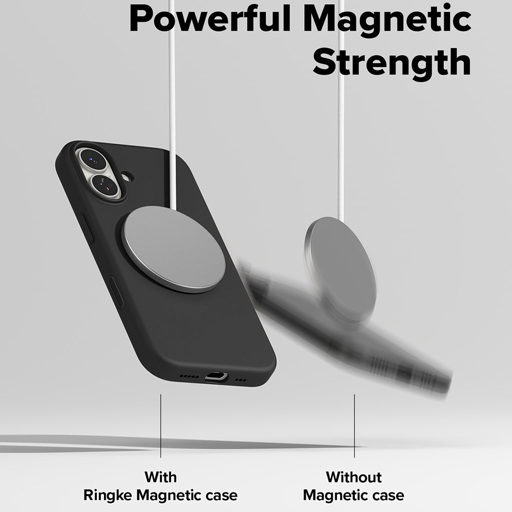 Ringke - Silicone Magnetic MagSafe - iPhone 17 - Black