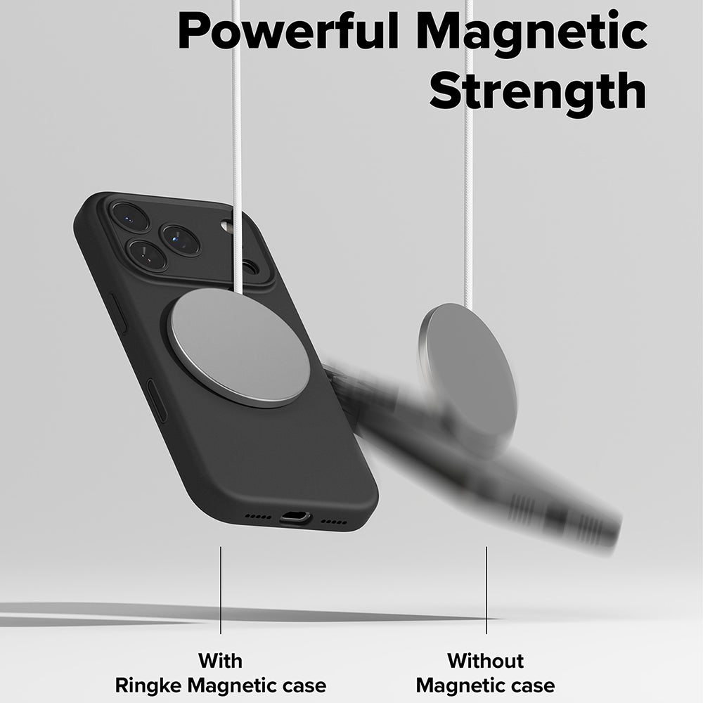 Ringke - Silicone Magnetic MagSafe - iPhone 17 Pro Max - Black