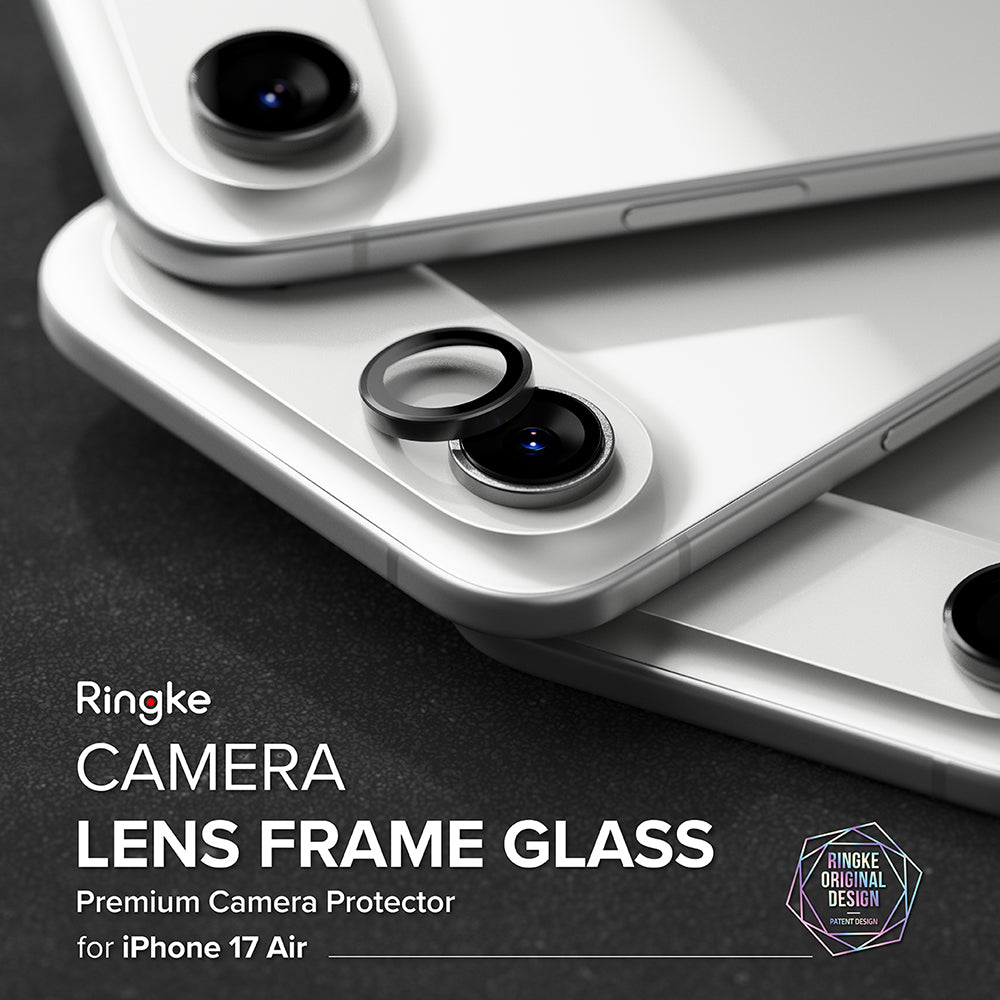 Ringke - Camera Lens Frame Glass (2 pack) - iPhone 17 Air - Black