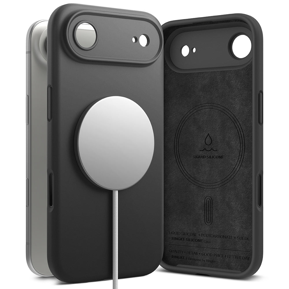 Ringke - Silicone Magnetic MagSafe - iPhone 17 Air - Black