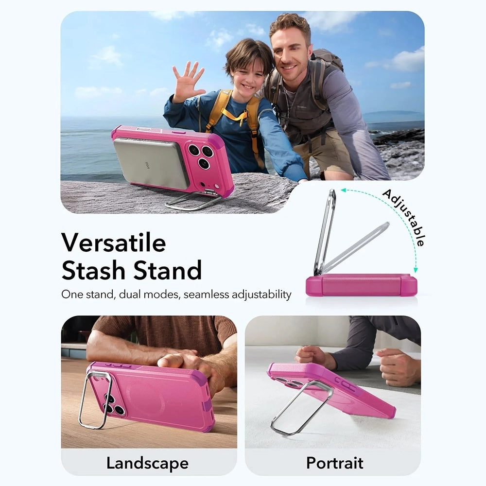 ESR - Cyber Armor Kickstand - iPhone 17 Pro - Rosy Pink