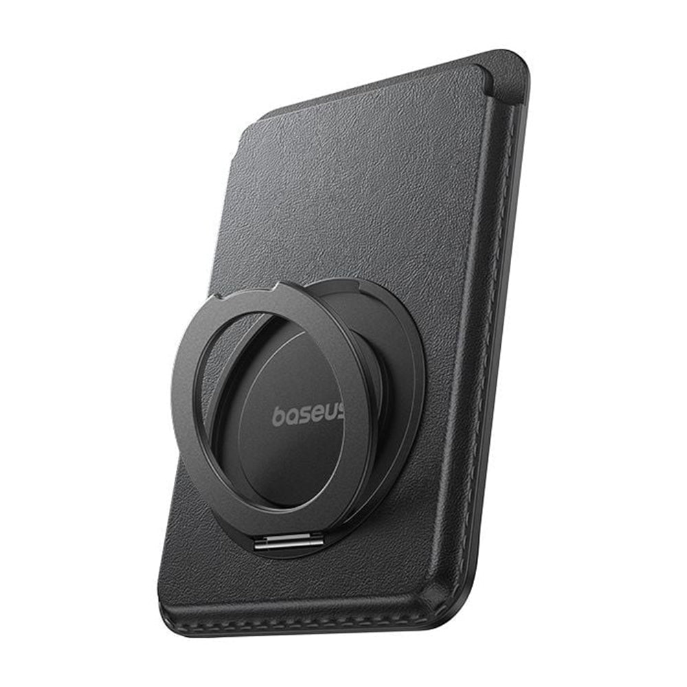 Baseus - Magnetic Wallet Stand MagPro 3 (P70385000123-00) - Up to 3 Cards, 360° Stand Rotation, RFID-Blocking - Cosmic B
