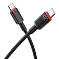 Borofone - Data Cable Beneficio Series (BX110) - Premium Line, Type-C to Type-C, High-quality, Fast Charging, 60W, 1m - 