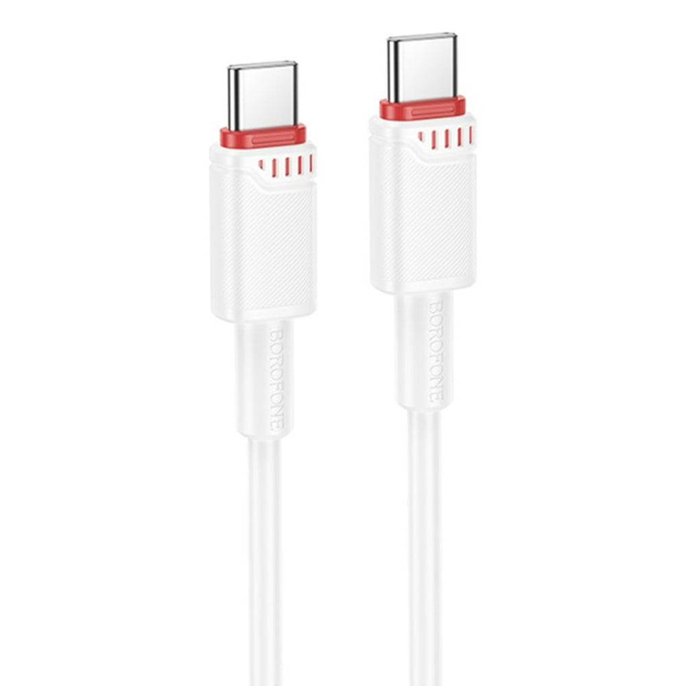 Borofone - Data Cable Beneficio Series (BX110) - Premium Line, Type-C to Type-C, High-quality, Fast Charging, 60W, 1m - 