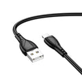 Borofone - Data Cable Energy Series (BX121) - USB to Lightning, PVC, 2.4A, 1m - Black