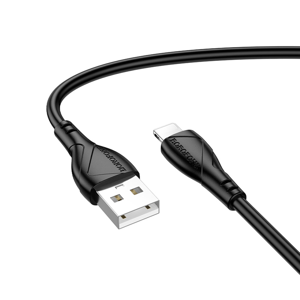 Borofone - Data Cable Energy Series (BX121) - USB to Lightning, PVC, 2.4A, 1m - Black