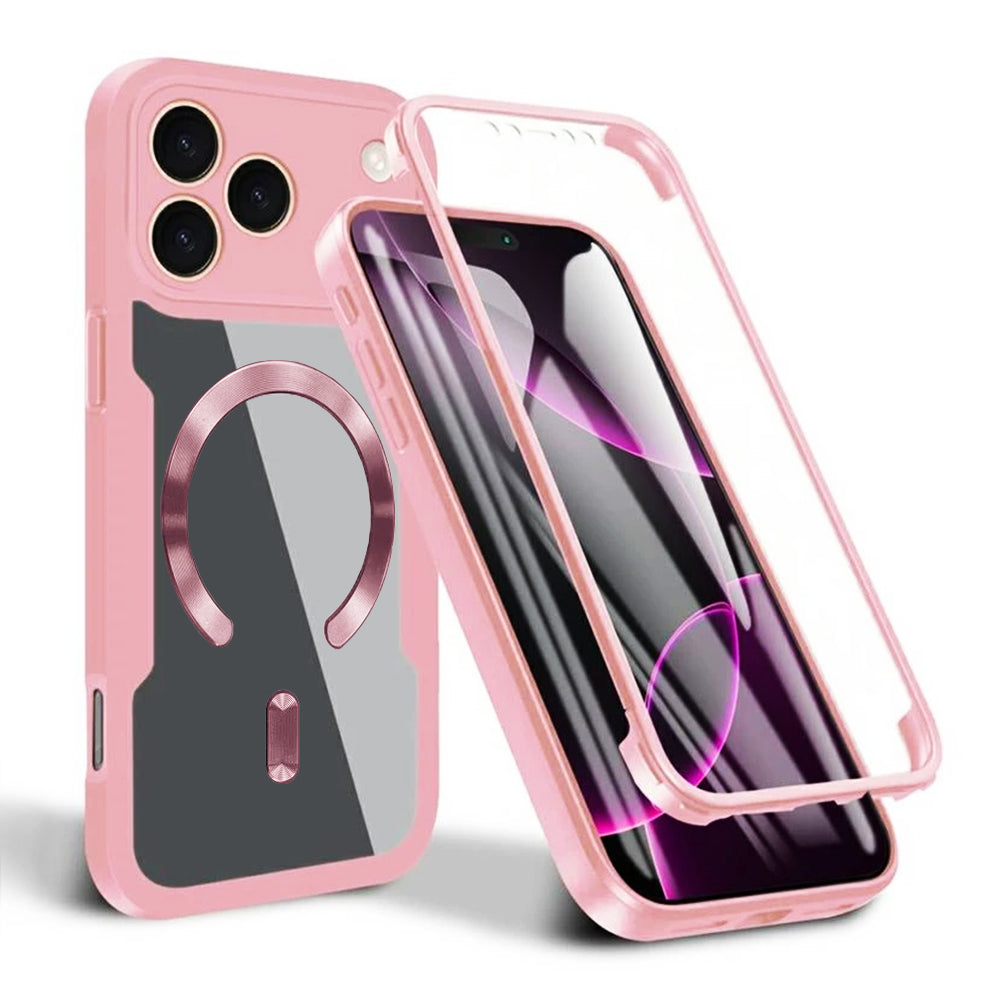 Techsuit - ColorVerse 360 MagSafe Series + Screen Protector - iPhone 17 Pro Max - Pink