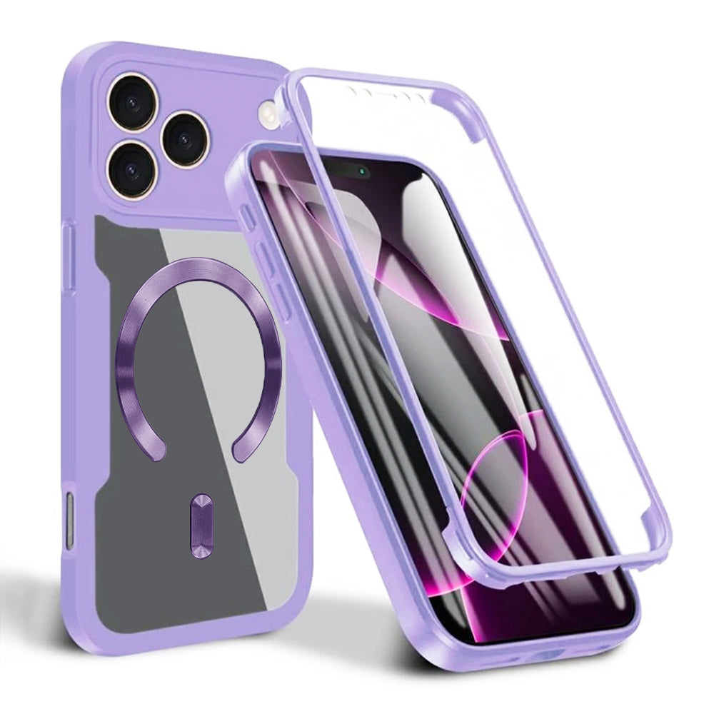 Techsuit - ColorVerse 360 MagSafe Series + Screen Protector - iPhone 17 Pro - Purple