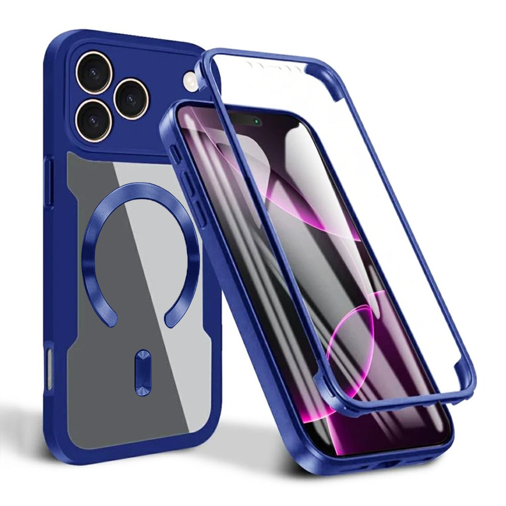 Techsuit - ColorVerse 360 MagSafe Series + Screen Protector - iPhone 17 Pro - Blue