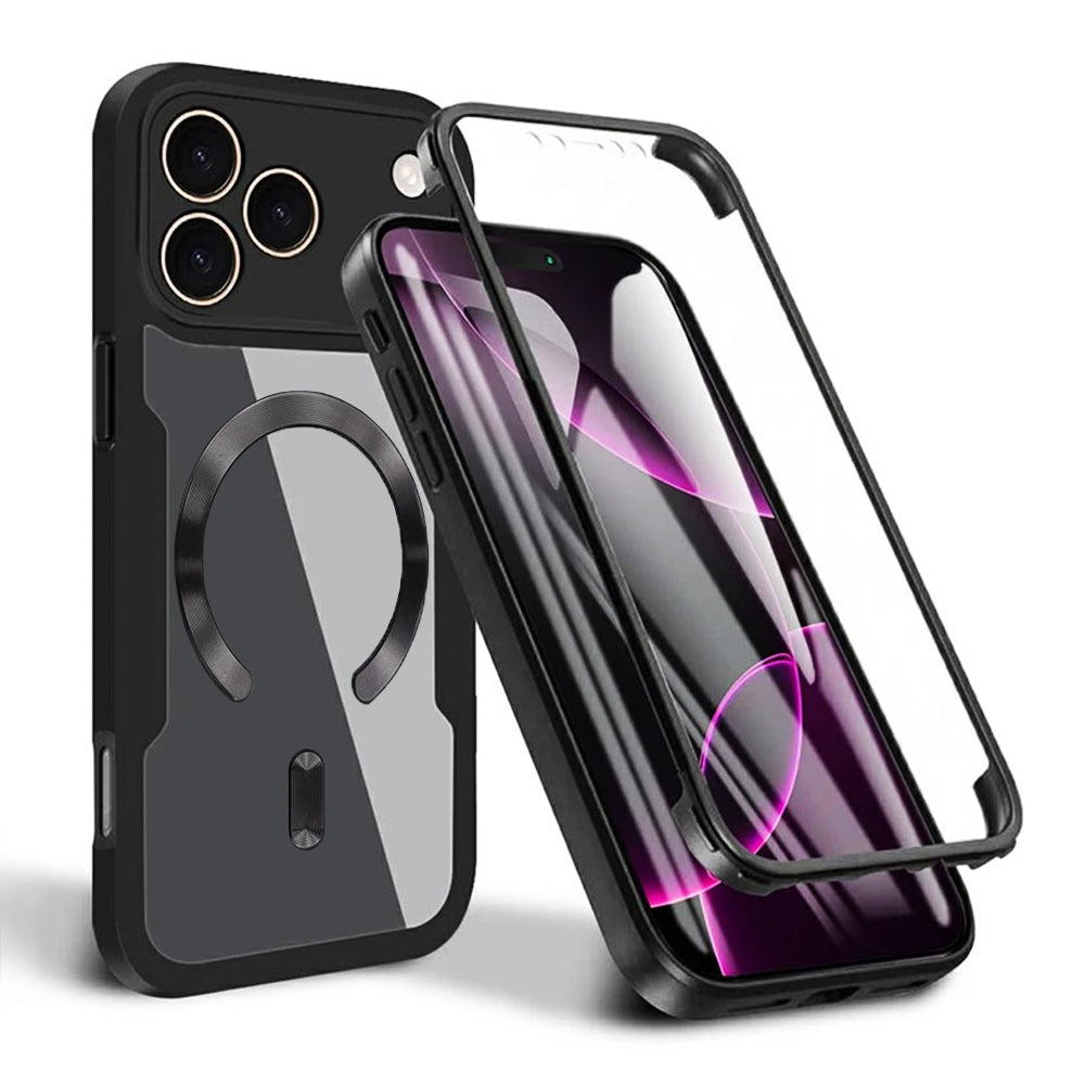 Techsuit - ColorVerse 360 MagSafe Series + Screen Protector - iPhone 17 Pro - Black
