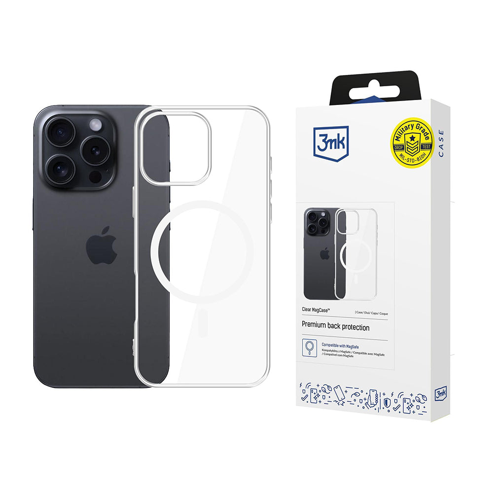 3mk - Clear MagCase - iPhone 16 Pro Max - Transparent