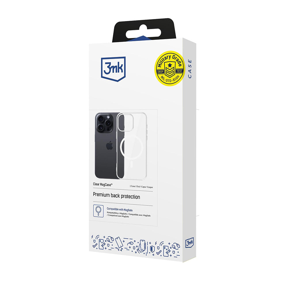 3mk - Clear MagCase - iPhone 16 Pro Max - Transparent
