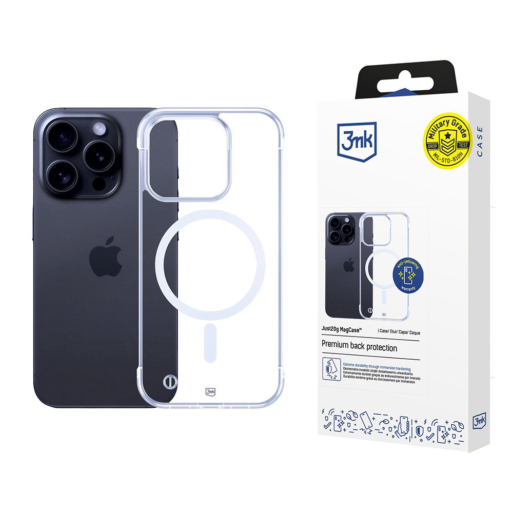 3mk - Just20g MagCase - iPhone 16 Pro Max - Clear