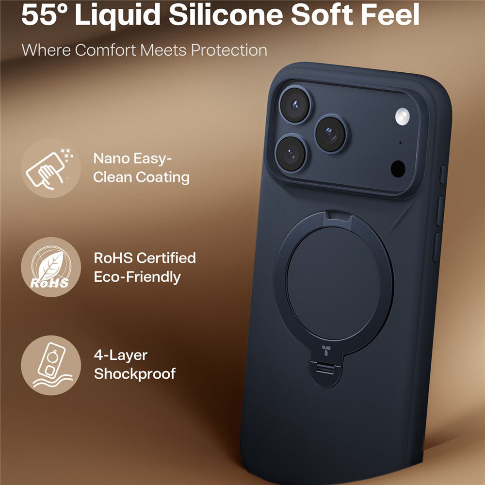 Torras - QPRO Silicone Series - iPhone 17 Pro - Navy Blue