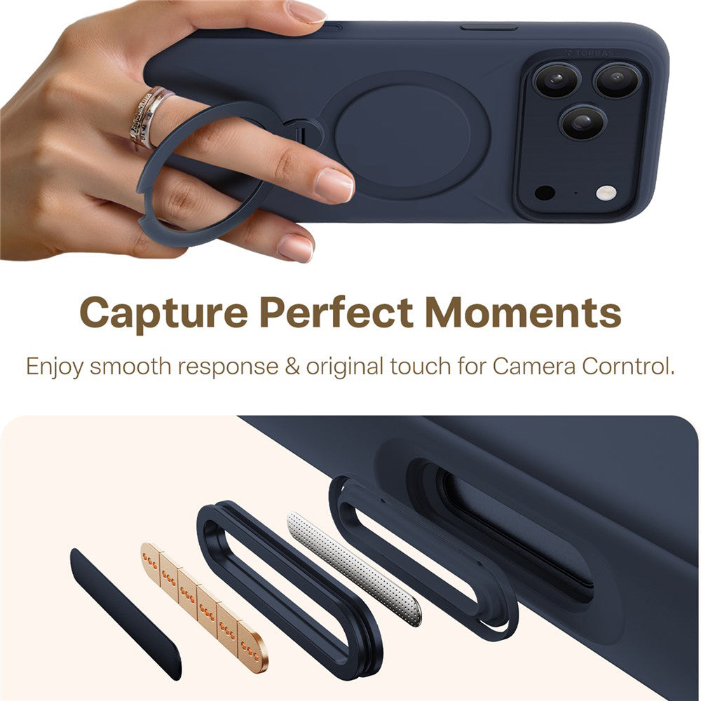 Torras - QPRO Silicone Series - iPhone 17 Pro - Navy Blue