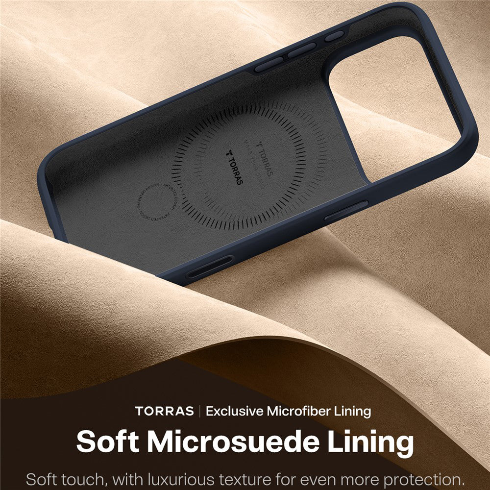 Torras - QPRO Silicone Series - iPhone 17 Pro - Navy Blue