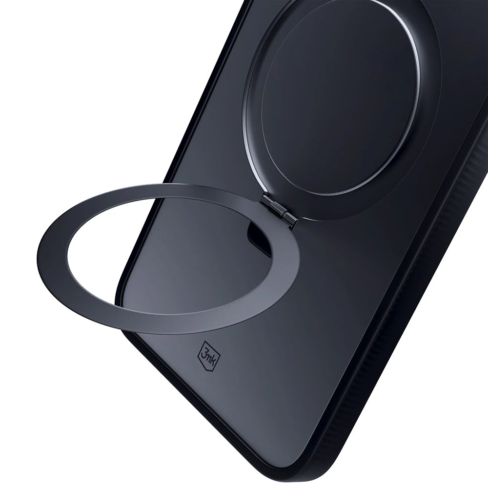 3mk - Smoke Case Mag&Stand - iPhone 16 Pro Max - Black