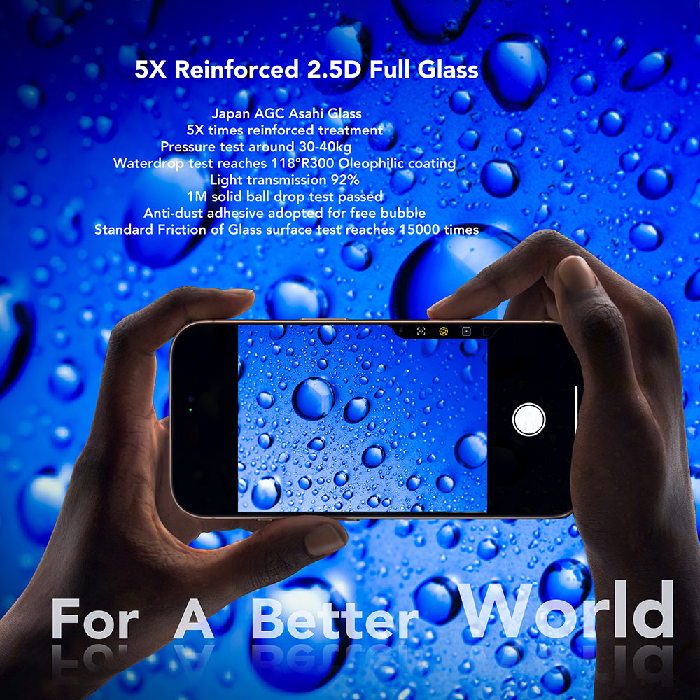 ANANK - 2.5D Full Glass Screen Protector - iPhone 17 Pro - Black