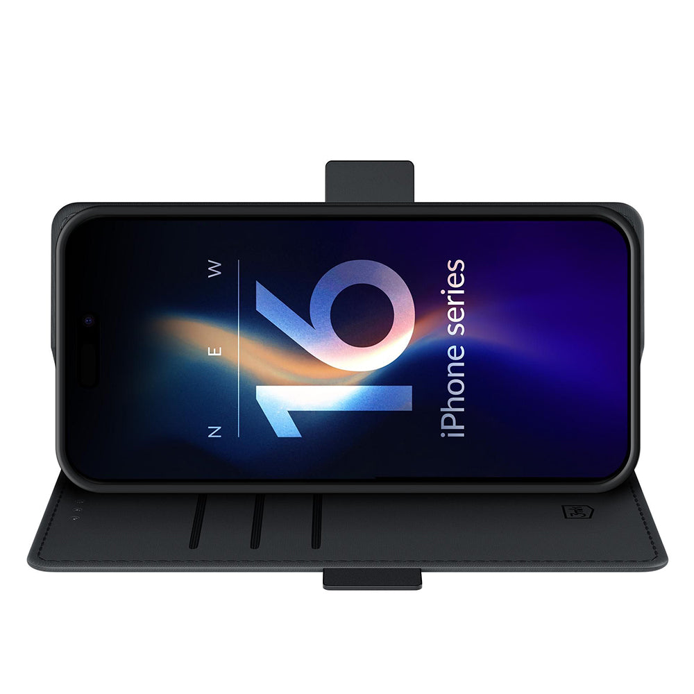 3mk - Wallet Case - iPhone 16 Pro - Black