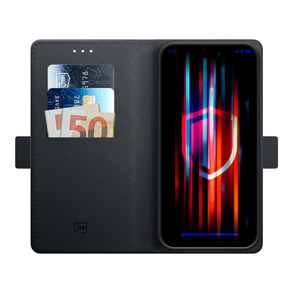 3mk - Wallet Case - Google Pixel 9a - Black