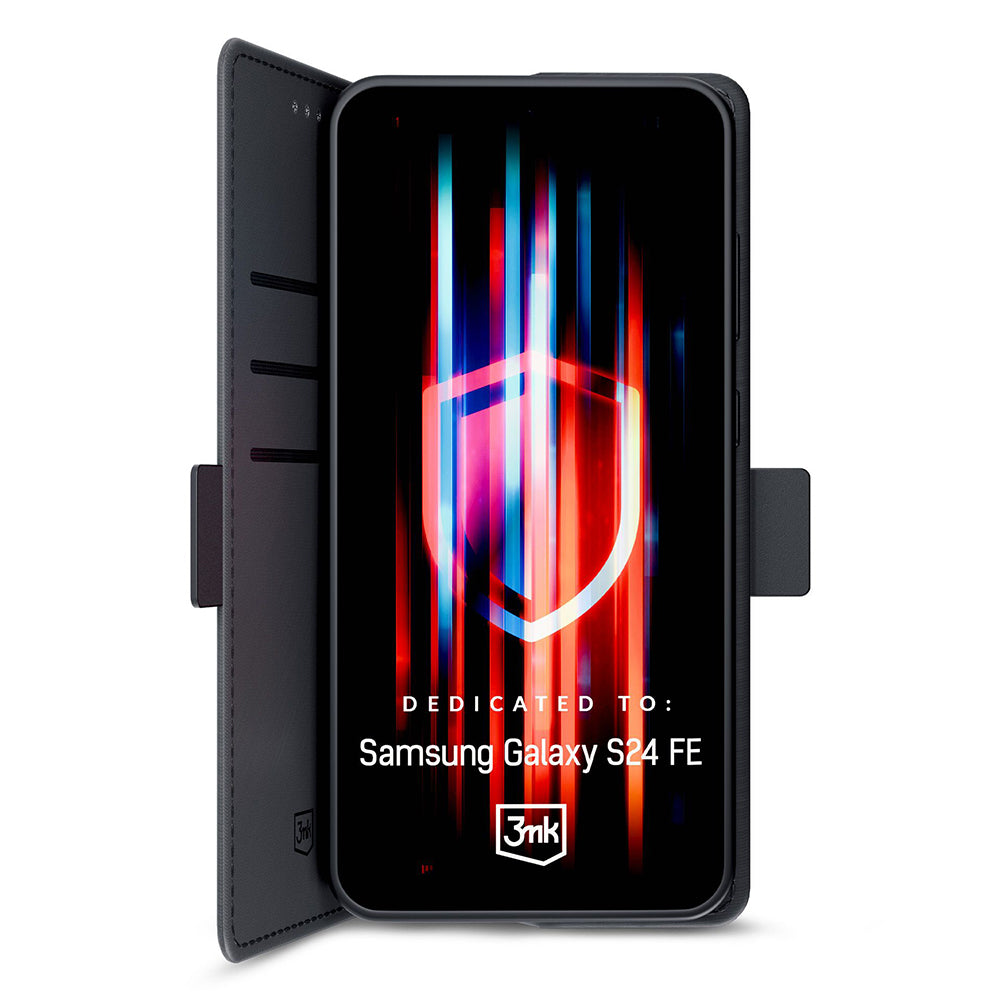 3mk - Wallet Case - Samsung Galaxy S24 FE - Black