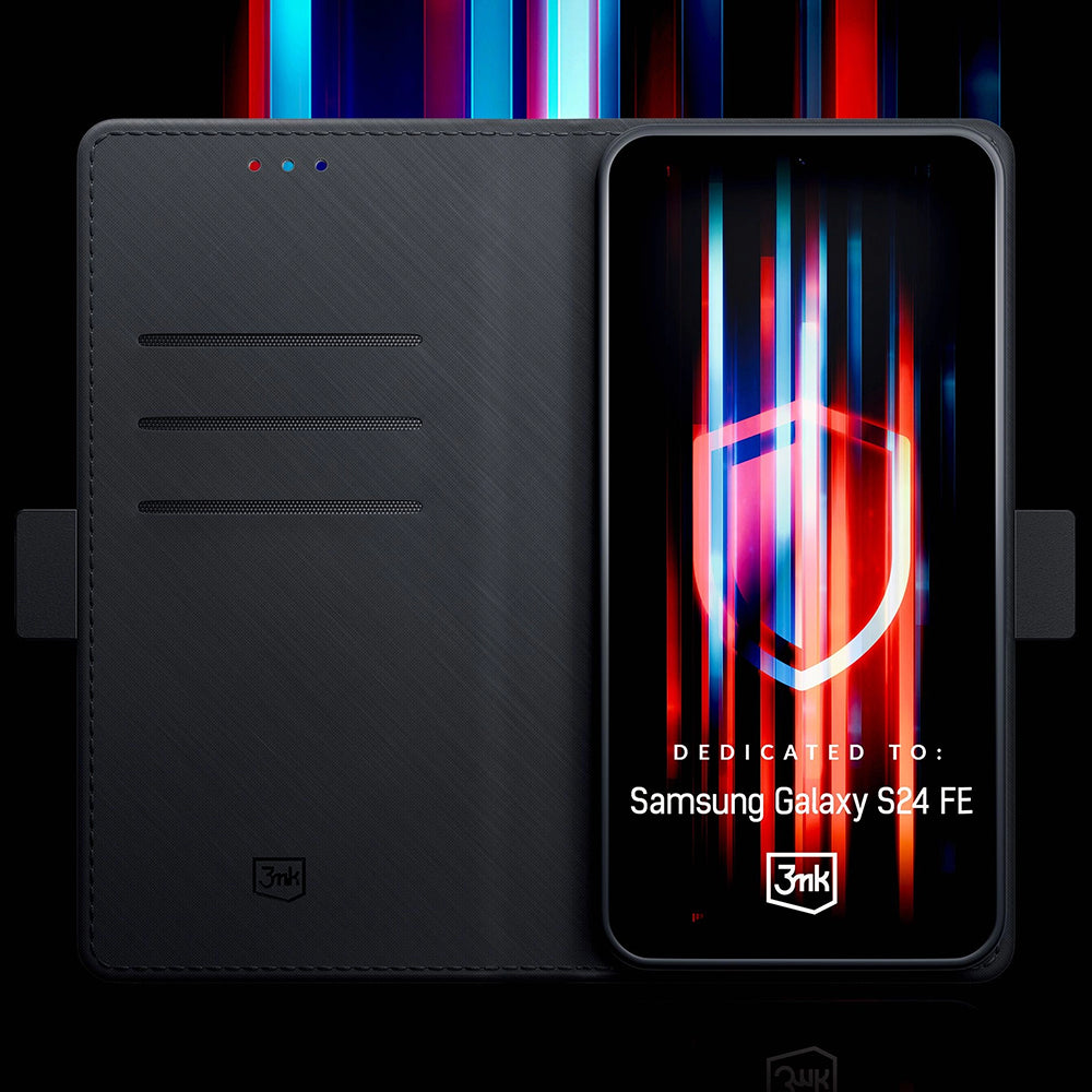 3mk - Wallet Case - Samsung Galaxy S24 FE - Black
