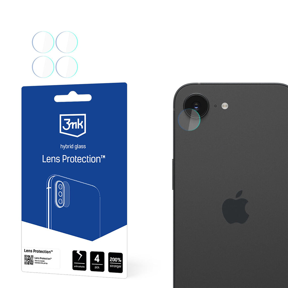 3mk - Lens Protection (4 pack) - iPhone 16e / iPhone 17e - Clear