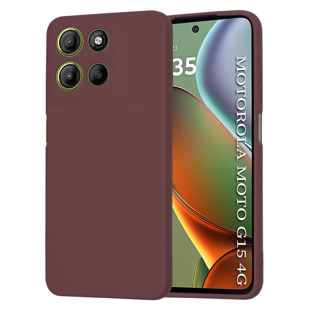 TechSuit Husa de protectie Techsuit SoftFlex compatibil cu Motorola Moto G15 / G15 Power / G17 / G17 Power, Plum Red