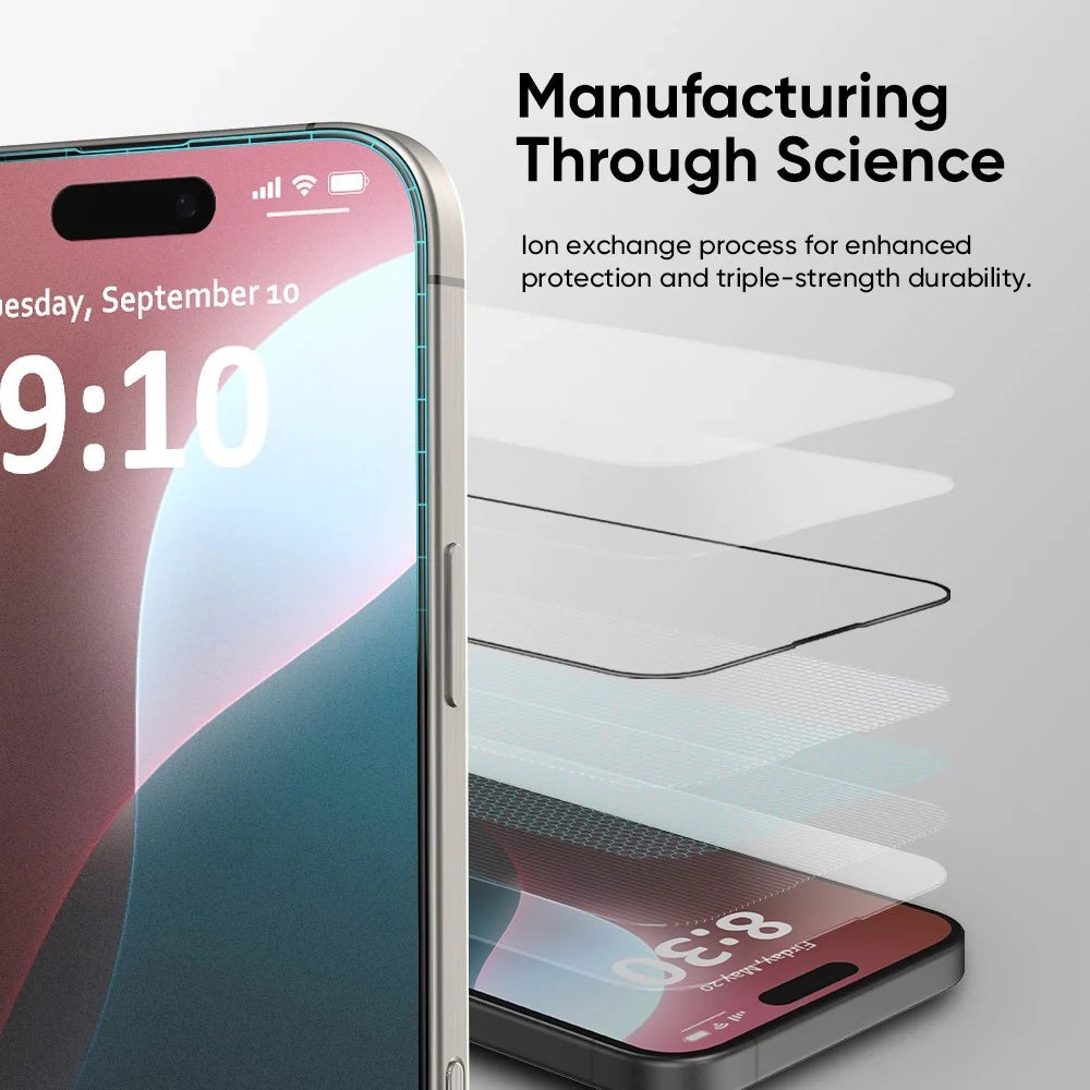ANANK - 3D Invisible 5X Reinforced Edge to Edge - iPhone 17 - Black
