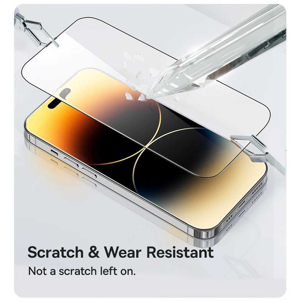 ANANK - 2.5D 5X Reinforced Full Glass Screen Protector - iPhone 17 Pro Max - Black