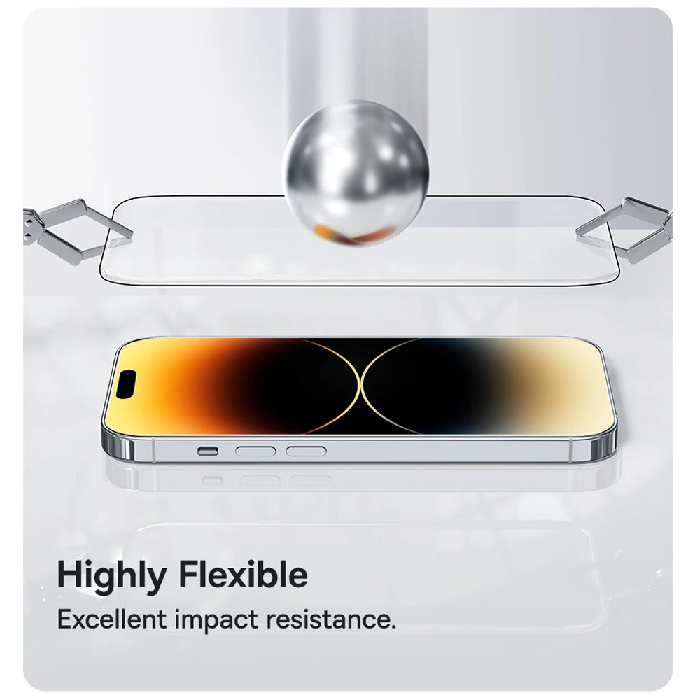 ANANK - 2.5D 5X Reinforced Full Glass Screen Protector - iPhone 17 - Black