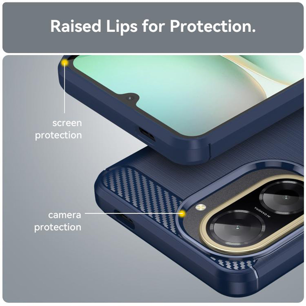 Techsuit - Carbon Silicone - Xiaomi Redmi A5 4G (Standard) - Blue