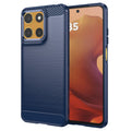 Techsuit - Carbon Silicone - Motorola Moto G15 / G15 Power / G17 / G17 Power - Blue
