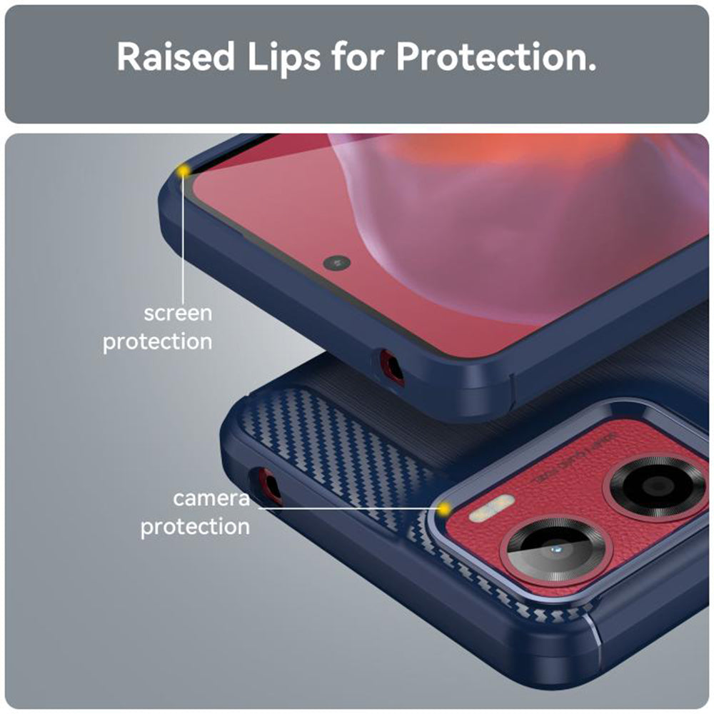 Techsuit - Carbon Silicone - Motorola Moto G05 / E15 - Blue